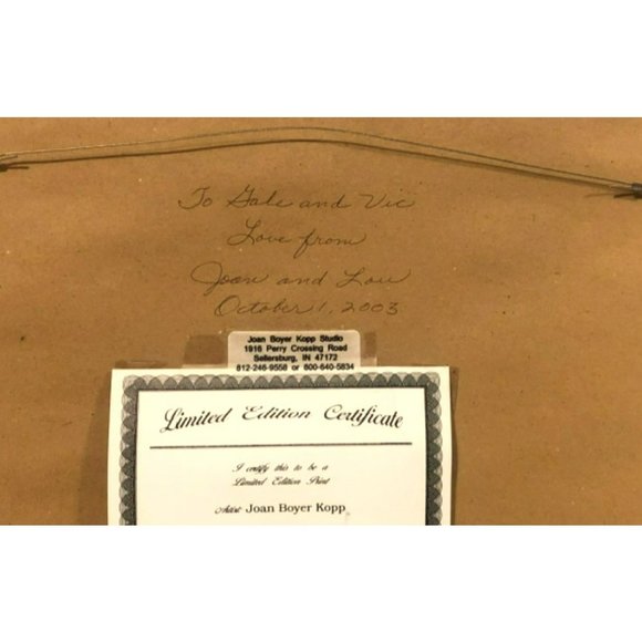 Joan Boyer Kopp Apples & Cider, Numbered and Signed Print, Certificate attached - Picture 6 of 7